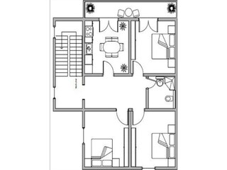 Vakantiehuis Kastel Stafilic Grondplan 21