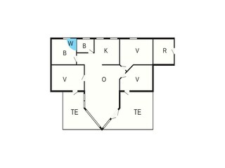 Vakantiehuis Ansager Grondplan 41