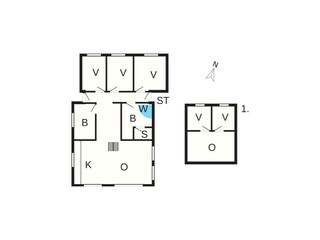 Casa de vacaciones Marielyst Plano de planta 4