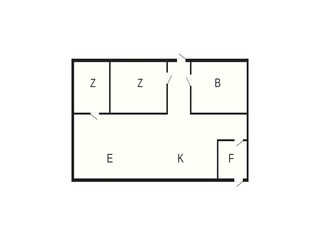 Vakantiehuis Mandø Grondplan 4