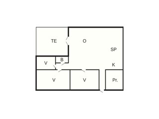 Casa de vacaciones Vorupør Plano de planta 37