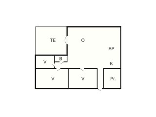 Vakantiehuis Vorupør Grondplan 37