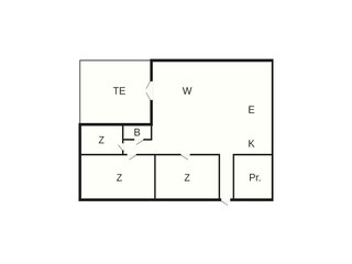 Casa de vacaciones Vorupør Plano de planta 7