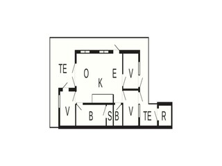 Casa de vacaciones Gjern Plano de planta 55