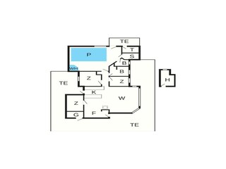 Vakantiehuis Hals Grondplan 40