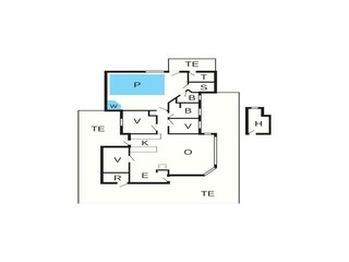 Vakantiehuis Hals Grondplan 41