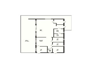 Vakantiehuis Ambjörnarp Grondplan 42