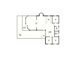 Holiday house Skaven Strand Floor Plan 2