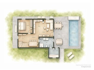 Chalet Inzell Plan d'étage 52