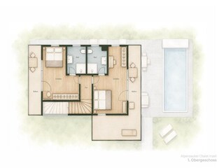 Chalet Inzell Plan d'étage 53