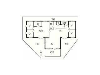 Vakantiehuis Hals Grondplan 37