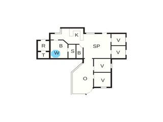 Vakantiehuis Blåvand Grondplan 31