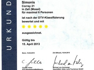 Appartamento per vacanze Zell Mosel Documento 23