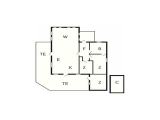 Vakantiehuis Sommerodde Grondplan 54