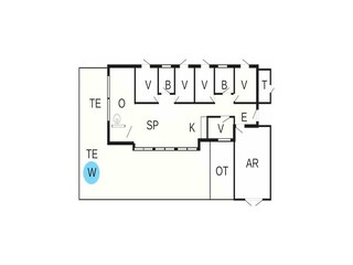 Vakantiehuis Ansager Grondplan 40