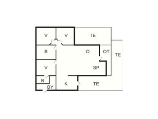 Vakantiehuis Oksbøl Grondplan 42