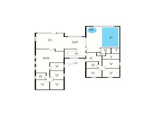 Holiday house Blåvand Floor Plan 44