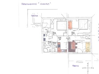 Vakantieappartement Ramsau im Zillertal Grondplan 41