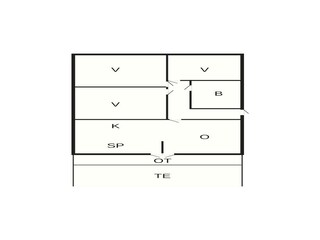 Vakantiehuis Rønne Grondplan 21