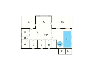 Ferienhaus Blåvand Grundriss 3
