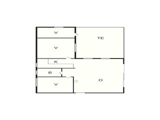 Vakantiehuis Blåvand Grondplan 37