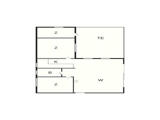 Ferienhaus Blåvand Grundriss 3