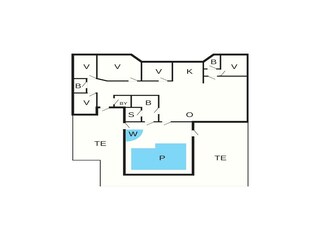 Casa per le vacanze Liseleje Pianta del piano 43