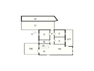 Vakantiehuis Fjand Grondplan 37
