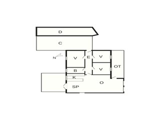 Vakantiehuis Fjand Grondplan 38
