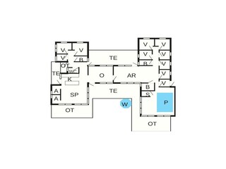 Vakantiehuis Marielyst Grondplan 37