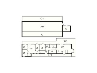 Vakantiehuis Voerladegård Grondplan 45
