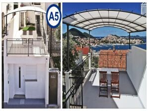 caravan Nika Family Apartments - Basic Studio Apartment with External Terrace and Sea View (A5) - Dubrovnik - image1