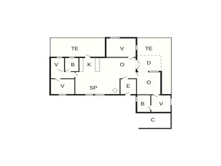 Vakantiehuis Marielyst Grondplan 25
