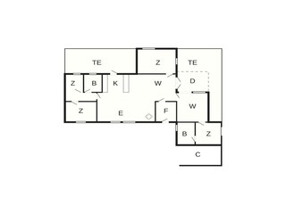 Casa per le vacanze Marielyst Pianta del piano 42