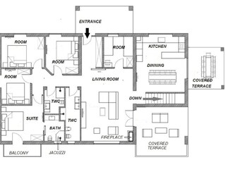 Villa Motovun Pianta del piano 45