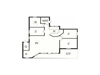 Vakantiehuis Tisvildeleje Grondplan 39