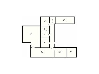 Vakantiehuis Udsholt Strand Grondplan 6