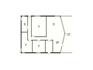 Vakantiehuis Juelsminde Grondplan 43