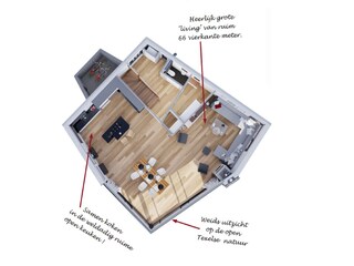 Villa De Koog Pianta del piano 41