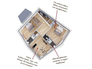 Villa De Koog Pianta del piano 43