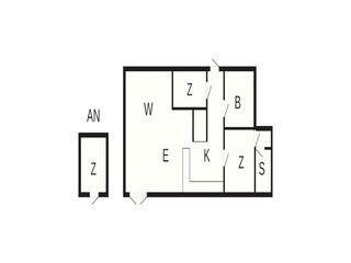 Vakantiehuis Bagenkop Grondplan 64