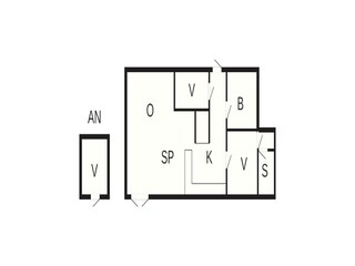 Vakantiehuis Bagenkop Grondplan 63