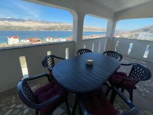 Apartment The View - Two Bedroom Apartment with Balcony and Sea View - Pag (Town) - image1