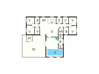 Casa de vacaciones Vester Husby Plano de planta 3