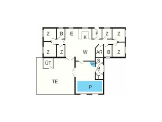 Maison de vacances Vester Husby Plan d'étage 2