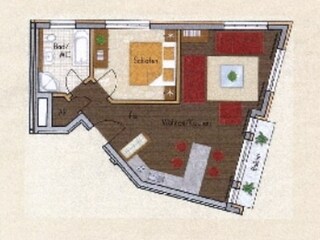 Appartamento per vacanze Binz Pianta del piano 21