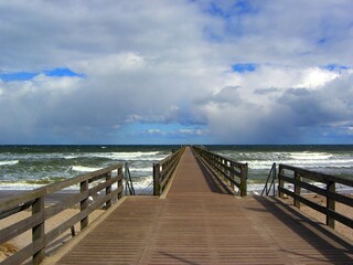 Take a walk on the 300 m long pier