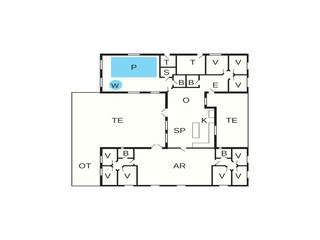Vakantiehuis Sydals Grondplan 55