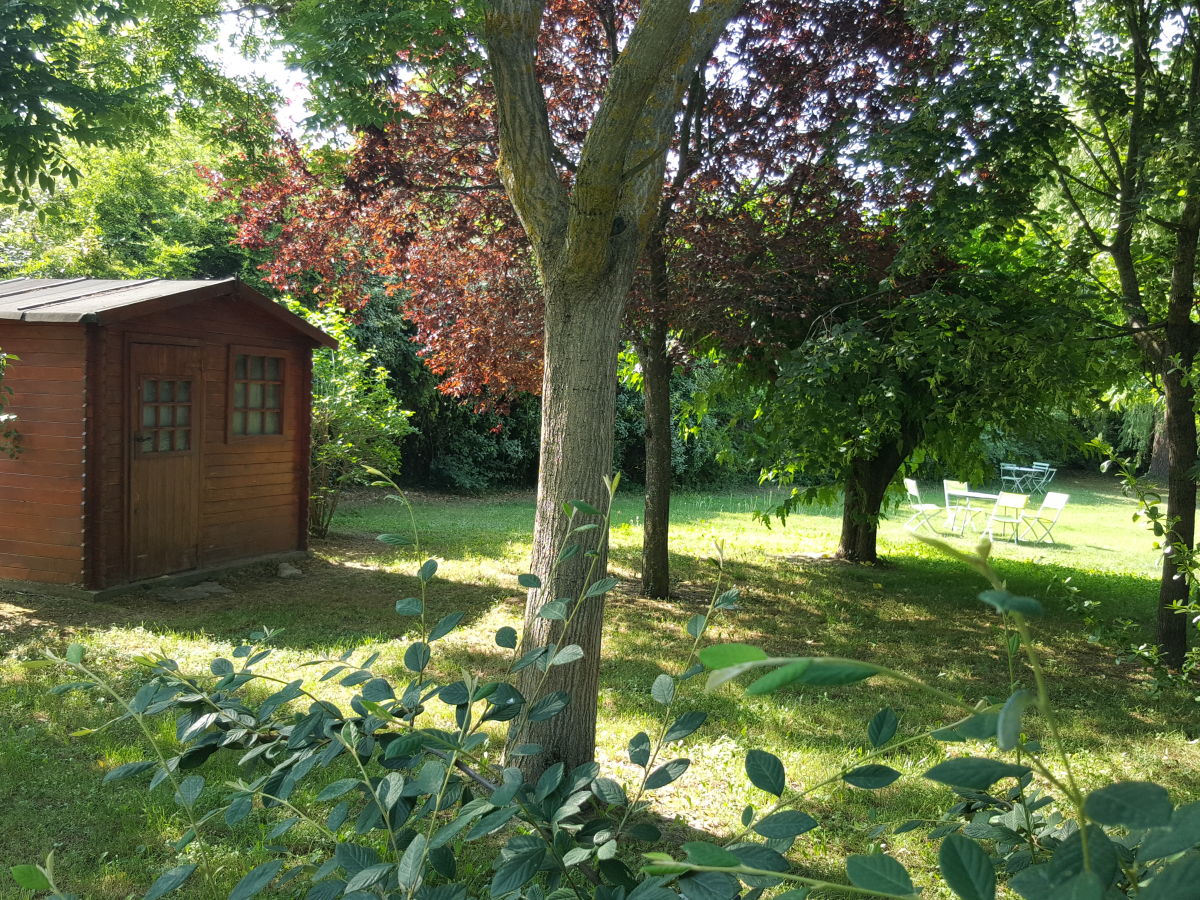 Gartenhäuschen steht zur Verfügung der Gäste.