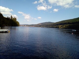 unser zauberhafter Titisee nur 450 Meter vom Haus entf.